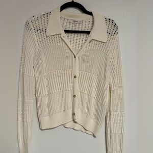 Frame Ivory Knit Cardigan